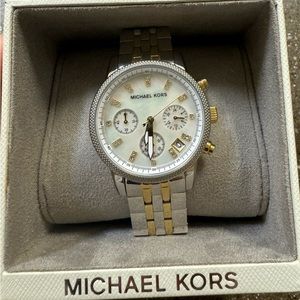 Michael Kors silver /gold watch